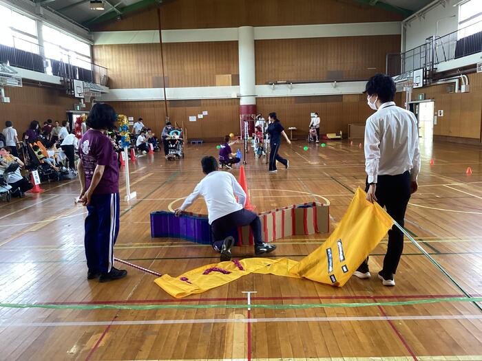 体育大会予行練習の様子