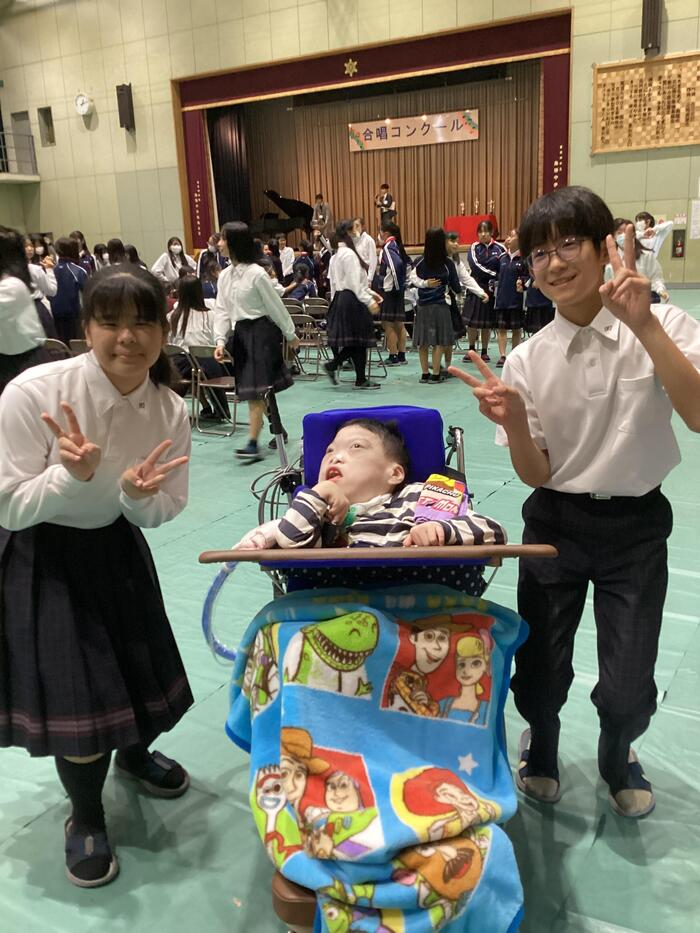 やわらぎ訪問学級（藤陽中学校交流）