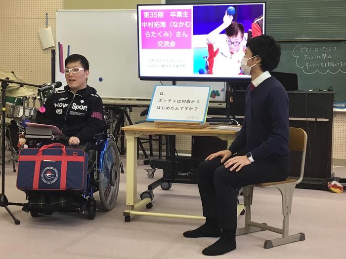 第３５期卒業生、中村拓海選手来る!!