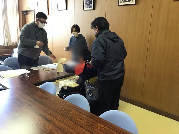 高等部に入学願書出願しました（中学部）
