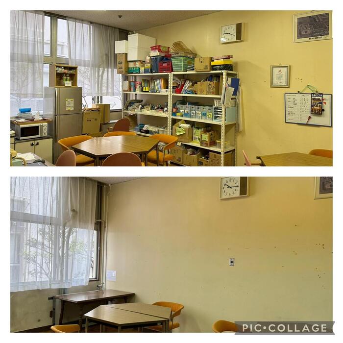保護者控室、片付け終了しました