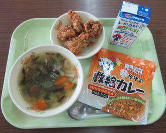 5月13日(火)備蓄食の献立!