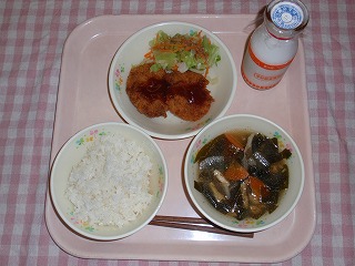 中2 人気ひれかつ