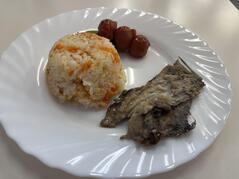 260604【写真】授業の風景㉗（２年「生活科学」、いわしの手開き、夕焼けご飯、野菜のソテー、豆乳スープ） (2).JPGのサムネイル画像
