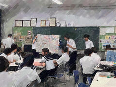 240920【写真】授業の風景44（１年「家庭基礎」、人生すごろく（発表）） (4).JPG