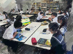 260609【写真】授業の風景㉛（１年「家庭基礎」、絵本読み聞かせワークショップ） (5).JPGのサムネイル画像