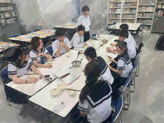 260703【写真】授業の風景㊽（２年「課題研究（いば炊）」、豆腐白玉団子） (2).JPGのサムネイル画像