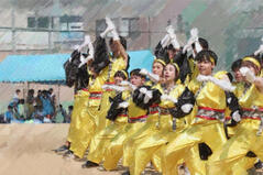 240920【写真】体育祭振りかえり（応援団優勝：黄Ｆ団応援団長） (3).JPGのサムネイル画像