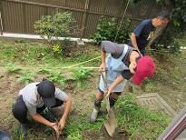 5月29日 中学部B課程作業 畑の整備