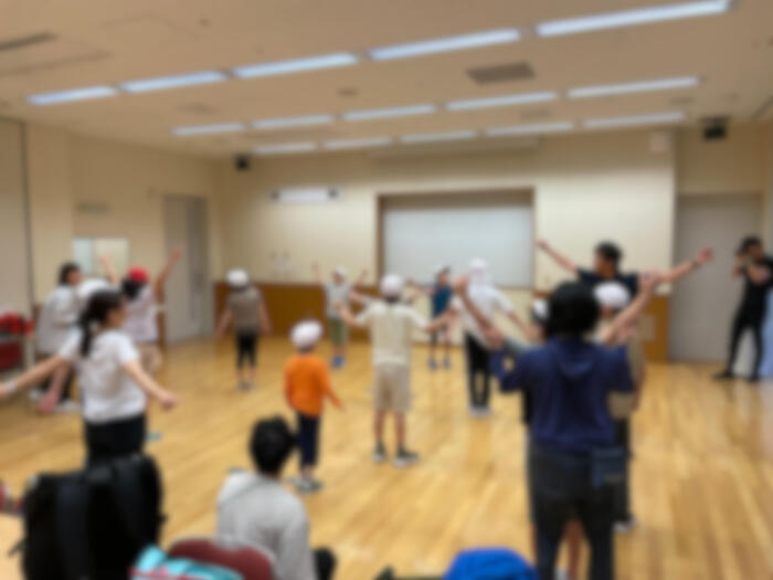 小5宿泊学習 朝はやっぱりラジオ体操