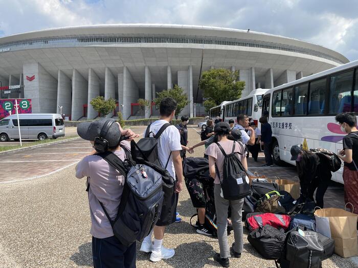 高2宿泊学習「到着しています」