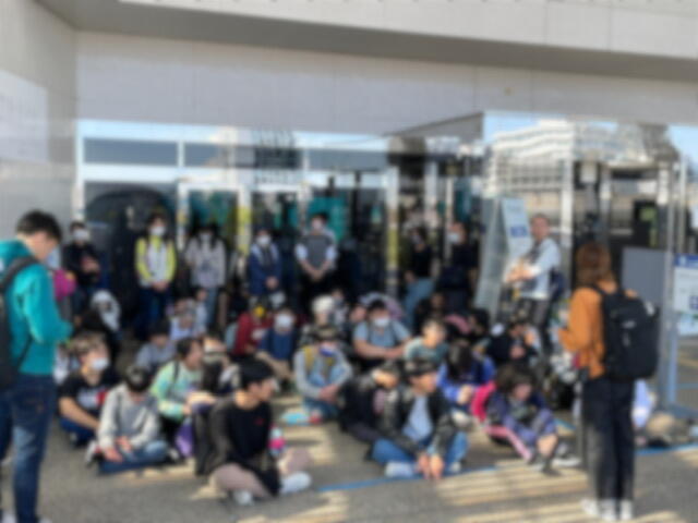 水族館を出て、ホテルに戻ります。