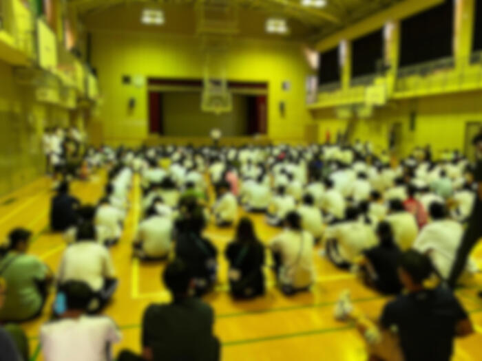 全校児童生徒集合！