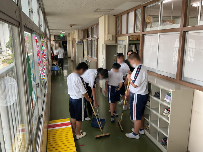 みんなで協力！！お掃除タイム✨