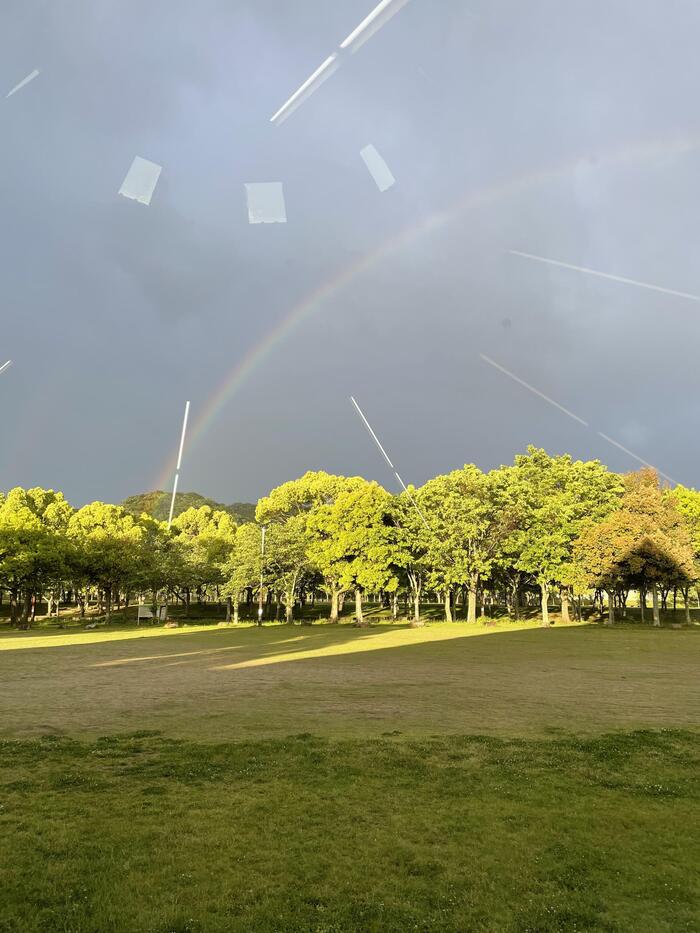 中2宿泊学習 大きな虹