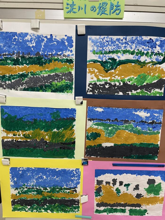 作品「淀川の堤防」
