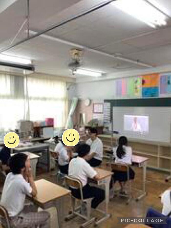 全校集会の子どもたち