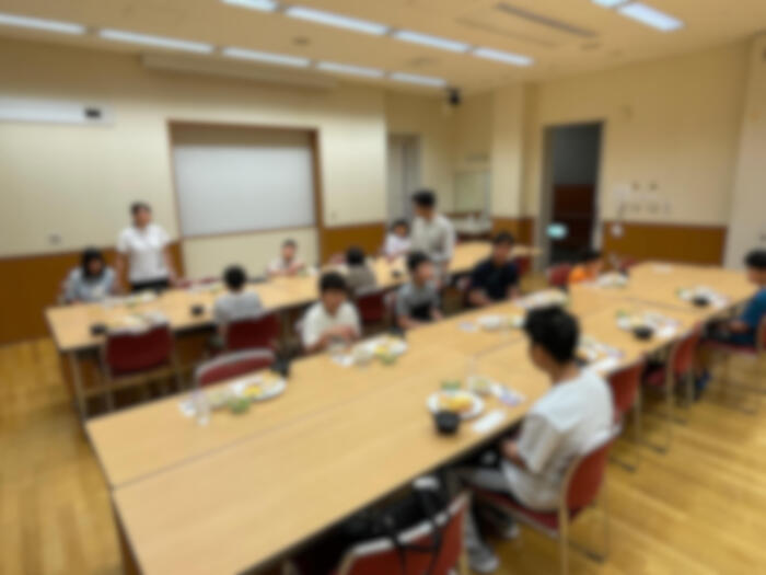 小5宿泊学習 ゆったりとした朝です。