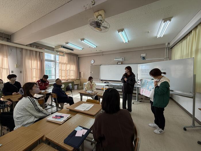 保健室の先生も研究授業。