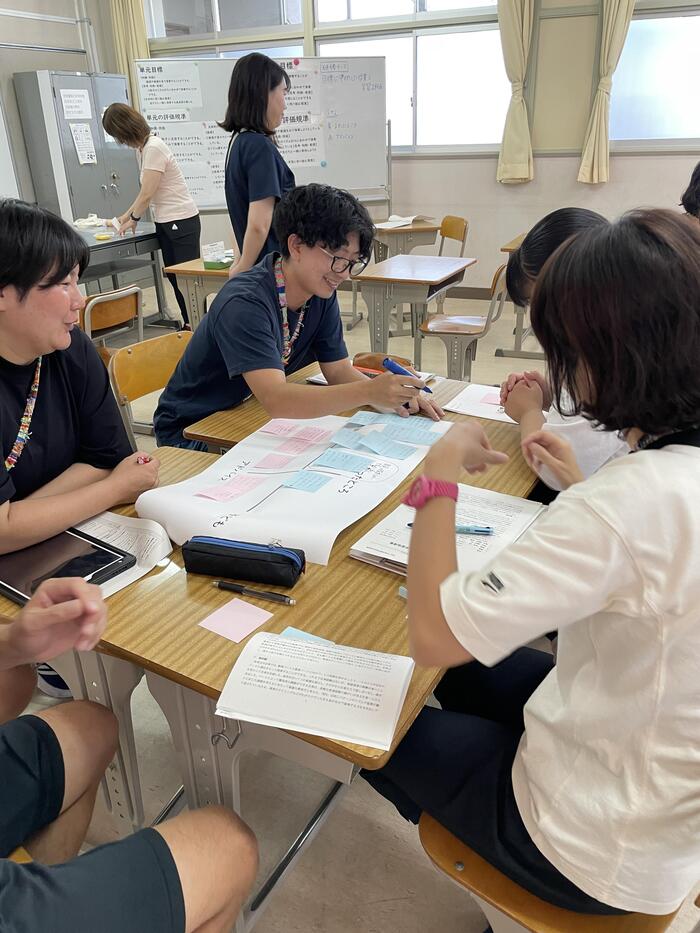 自分の授業について見つめ直す。
