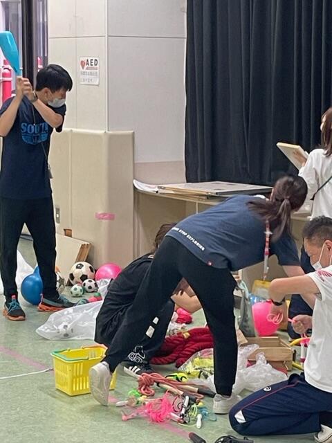 教材整理と修繕。