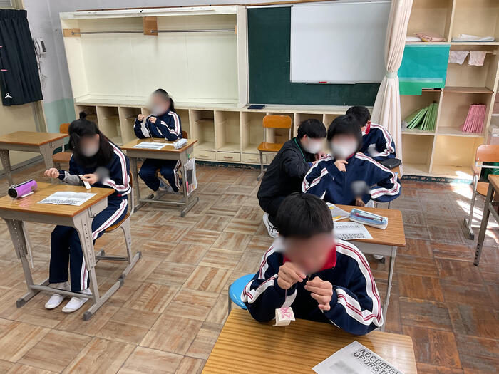 【中学部】家庭科授業の様子・・・