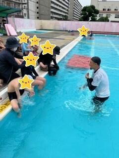 水泳の授業