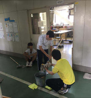 後期校内実習 「清掃活動」