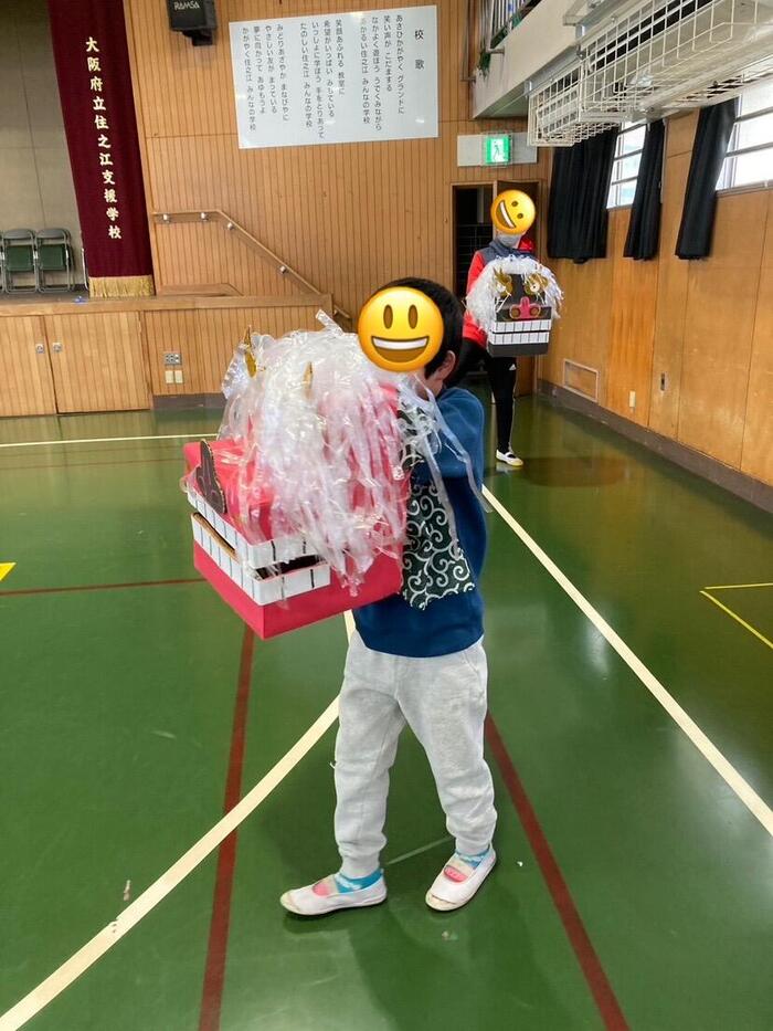 1月なかよし集会 獅子舞