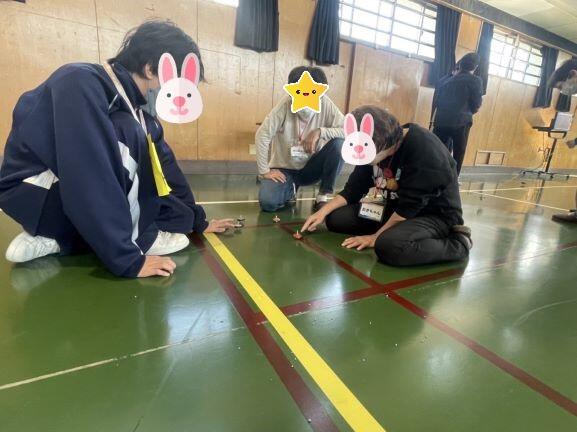 中学部2年 交流学習 伝承遊び