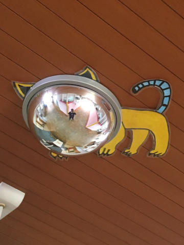 カーブミラーの装飾！
