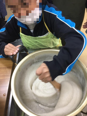 中学部3年 「こんにゃく作り」