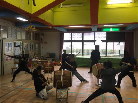 小学部 和太鼓の研修