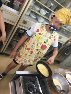 中学部 クレープ作り!