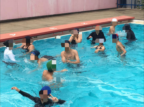 中学部 水泳スタート!