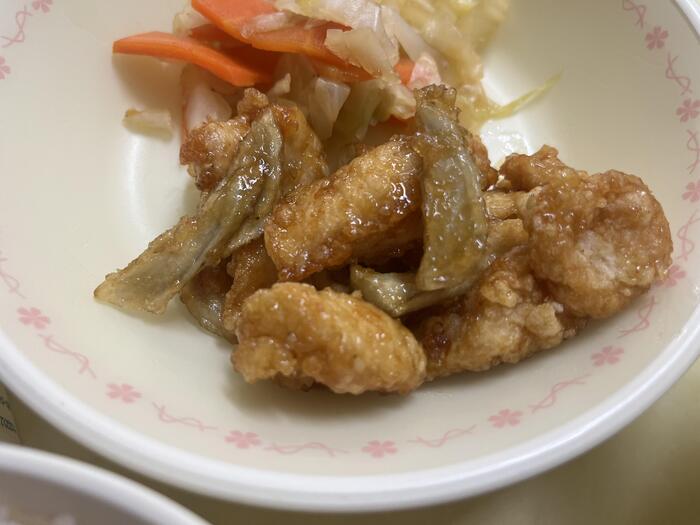 【給食】チキンチキンごぼう