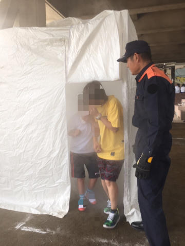 地震津波避難訓練