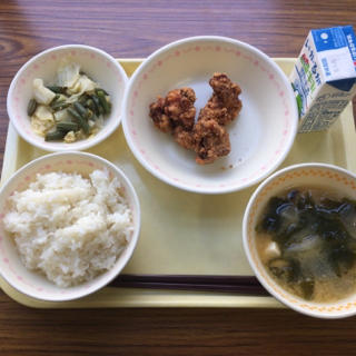 今日は唐揚げ!