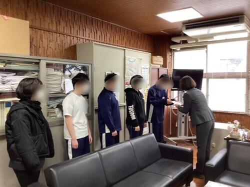 第3回校内技能検定<清掃部門> 認定証授与式(2月29日)
