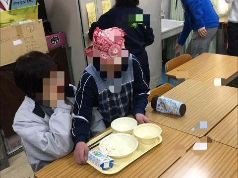 高等部 給食風景!