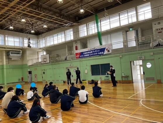 知的部門高等部1年 バスケットボール講習会