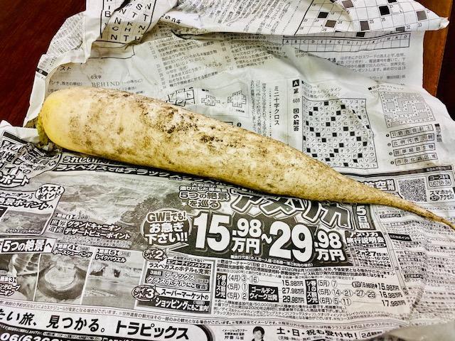 大根のおすそわけ