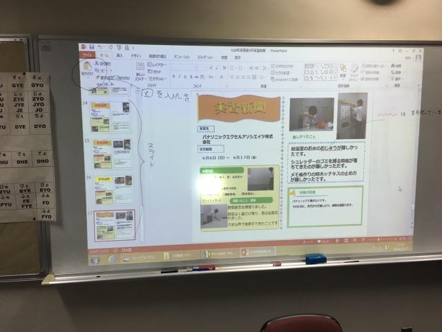 実習新聞作り （PowerPoint） 【知的部門 高等部】