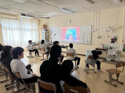 短焦点プロジェクタを使った文化祭事後学習【知的障がい教育部門 小学部】