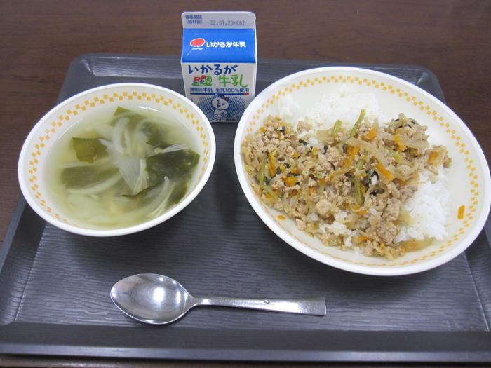 1学期最後の給食
