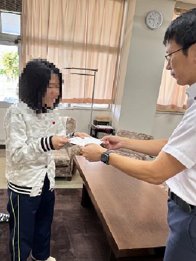 知的障がい教育部門中学部 生徒会認証式