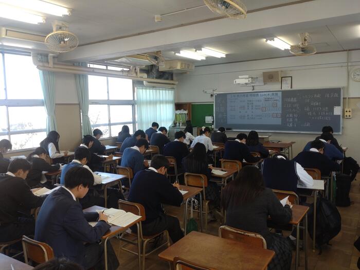 1年生 実力テスト実施しました