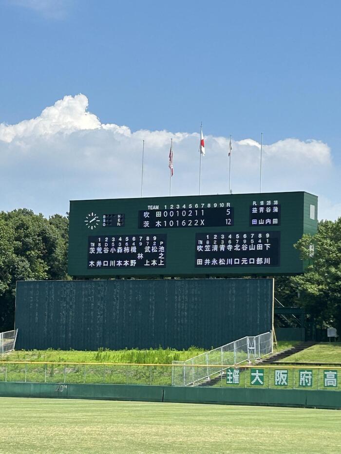 【硬式野球部】選手権大会大阪予選3回戦