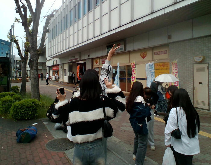 深井駅に゙到着...解散！