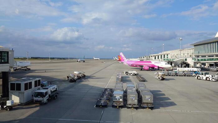 那覇空港に到着しました。
